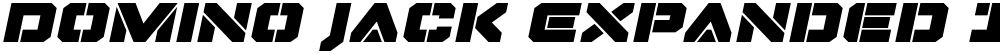 Domino Jack Expanded Italic