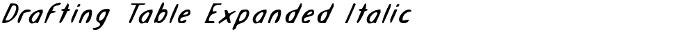 Drafting Table Expanded Italic