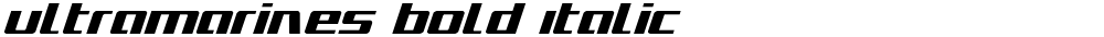 Ultramarines Bold Italic
