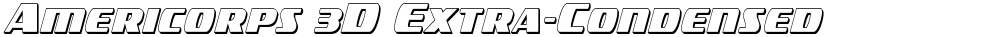 Americorps 3D Extra-Condensed