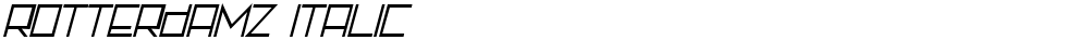 Rotterdamz Italic