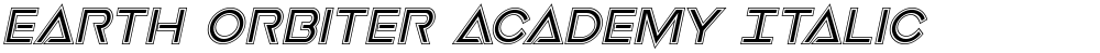 Earth Orbiter Academy Italic