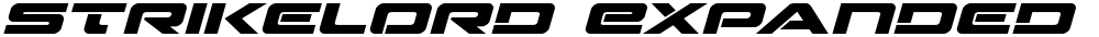 Strikelord Expanded Italic