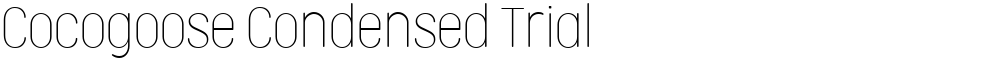 Cocogoose Condensed Trial