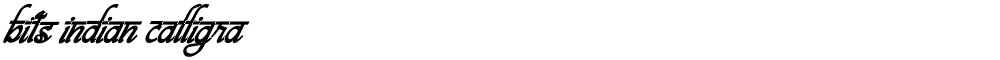 bits indian calligra