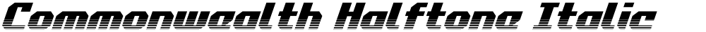 Commonwealth Halftone Italic