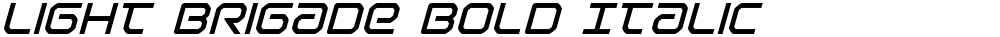 Light Brigade Bold Italic