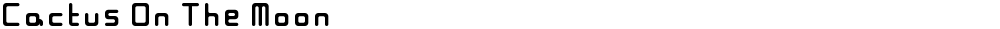 Cactus On The Moon