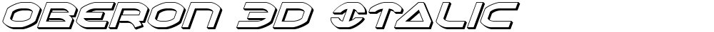 Oberon 3D Italic
