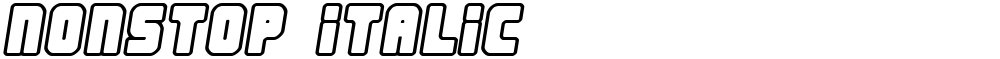 Nonstop italic