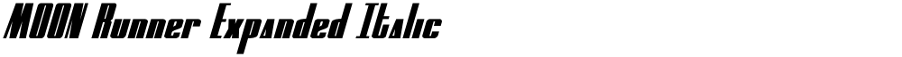 MOON Runner Expanded Italic