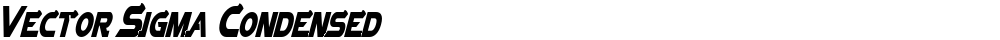 Vector Sigma Condensed
