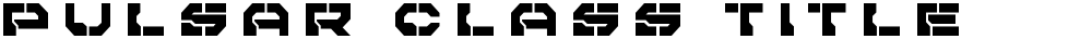 Pulsar Class Title