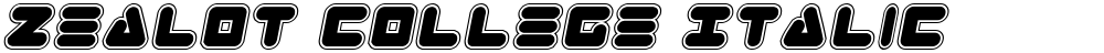 Zealot College Italic