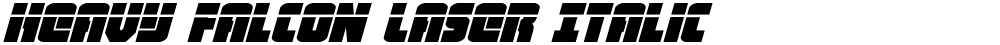 Heavy Falcon Laser Italic
