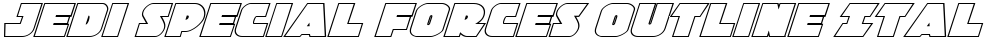 Jedi Special Forces Outline Italic