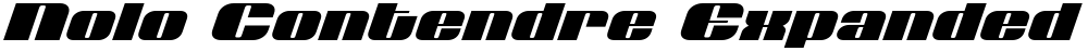 Nolo Contendre Expanded Italic
