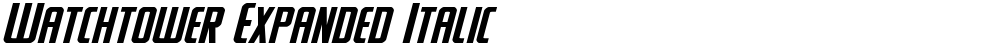 Watchtower Expanded Italic