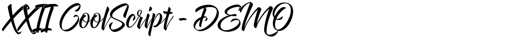 XXII CoolScript - DEMO