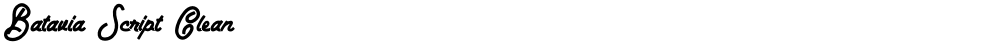 Batavia Script Clean