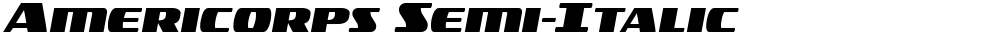 Americorps Semi-Italic