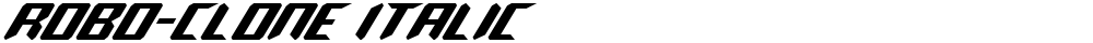 Robo-Clone Italic