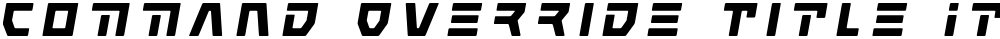 Command Override Title Italic