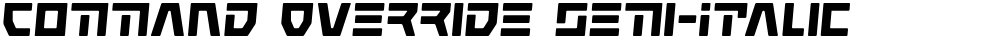 Command Override Semi-Italic