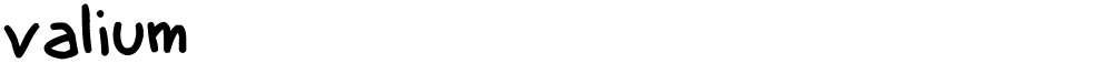 valium