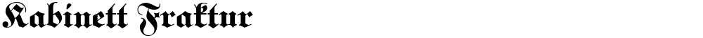 Kabinett Fraktur