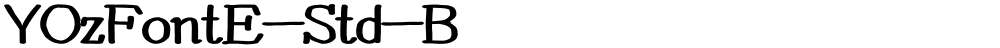YOzFontE-Std-B