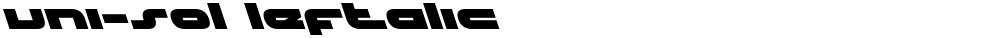 uni-sol leftalic