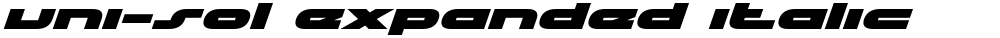 uni-sol expanded italic