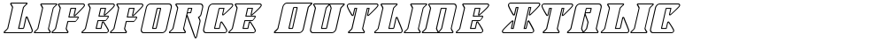 Lifeforce Outline Italic