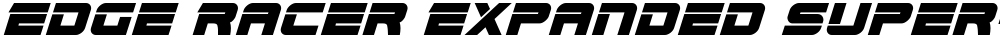 Edge Racer Expanded Super-Italic