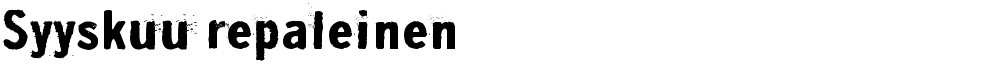 Syyskuu repaleinen