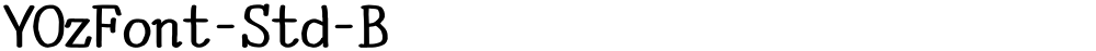 YOzFont-Std-B