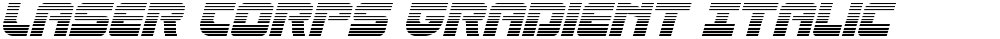 Laser Corps Gradient Italic