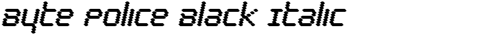 Byte Police Black Italic