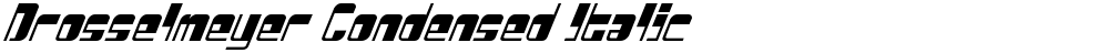 Drosselmeyer Condensed Italic