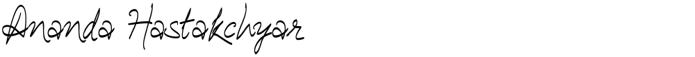 Ananda Hastakchyar
