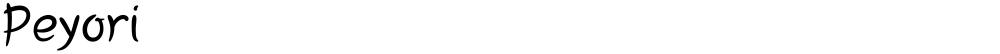 Peyori