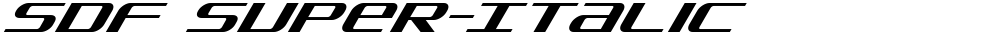 SDF Super-Italic