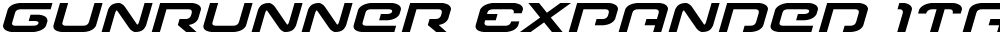 Gunrunner Expanded Italic
