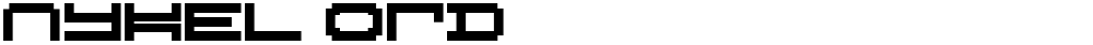 Nykel Ord