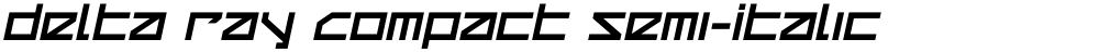 Delta Ray Compact Semi-Italic