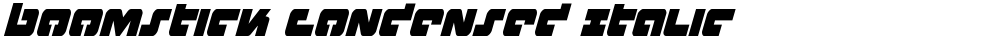 Boomstick Condensed Italic