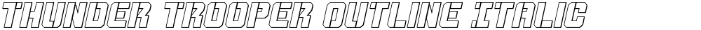Thunder Trooper Outline Italic