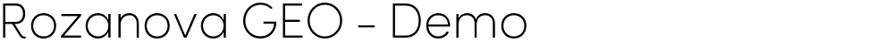 Rozanova GEO - Demo