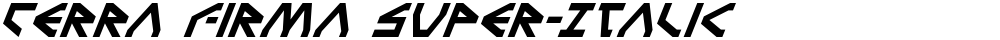 Terra Firma Super-Italic